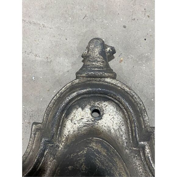 Antique Neoclassical Sconce Plate Base Part Three Arm to Fix - Picture 4 of 6